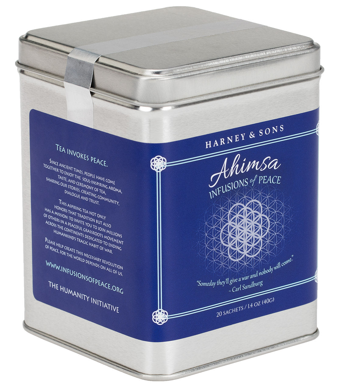 Ahimsa Tea, Tin of 20 Sachets